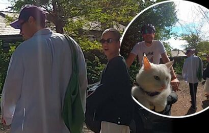 Harry Styles enjoys stroll with Taylor Russell on Hampstead Heath