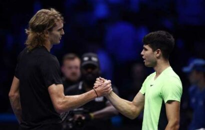 ATP Finals: Zverev stuns Alcaraz, Medvedev tops Rublev
