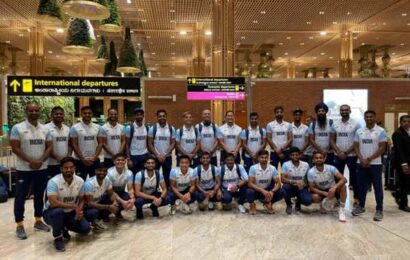 Harmanpreet-led men’s hockey team leaves for Asiad