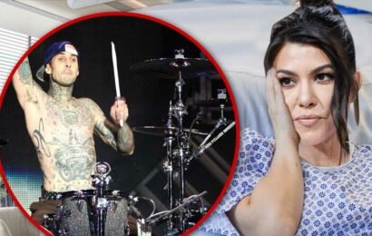 Travis Barker Drums to Baby's Heartbeat in Delivery Room, Gets Roasted Online
