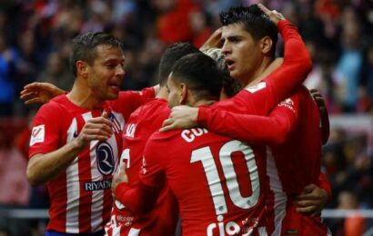 PIX: Atletico hold on to edge bottom side Almeria