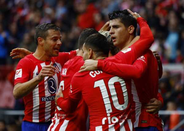 PIX: Atletico hold on to edge bottom side Almeria